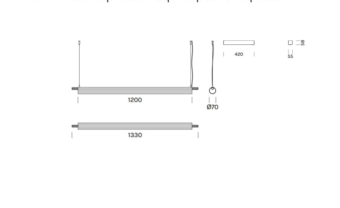 Подвесной светильник модель Trisel Suspension Lamp от фабрики Olev Lighting