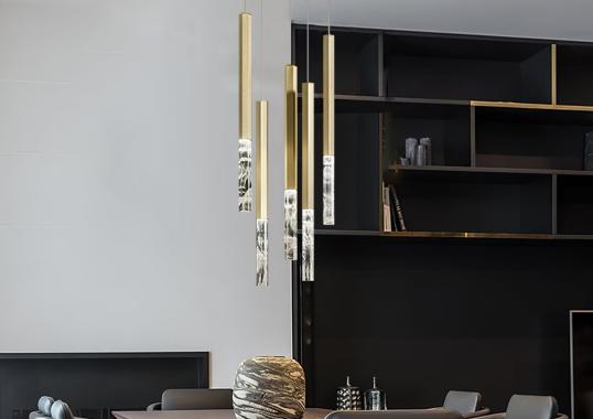 Подвесной светильник Shine Vertical Plumage Suspension Lamp от Olev Lighting image 5