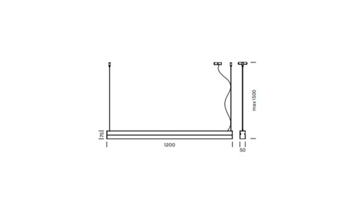 Подвесной светильник модель Activesword Suspension Lamp от фабрики Olev Lighting
