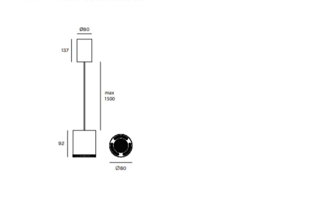 Подвесной светильник модель Beam Stick Metal 80 Suspension Lamp от фабрики Olev Lighting