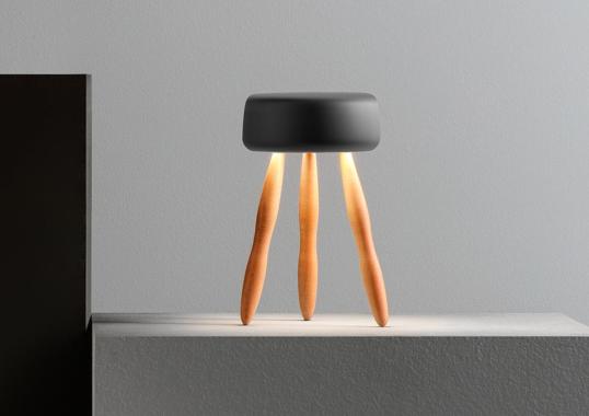 Настольная лампа Drum Portable Table Lamp от Olev Lighting image 2