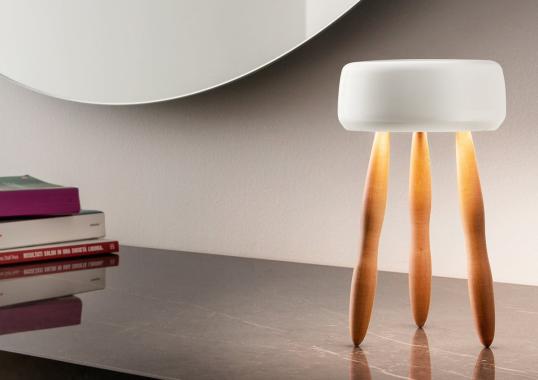 Настольная лампа Drum Portable Table Lamp от Olev Lighting image 3