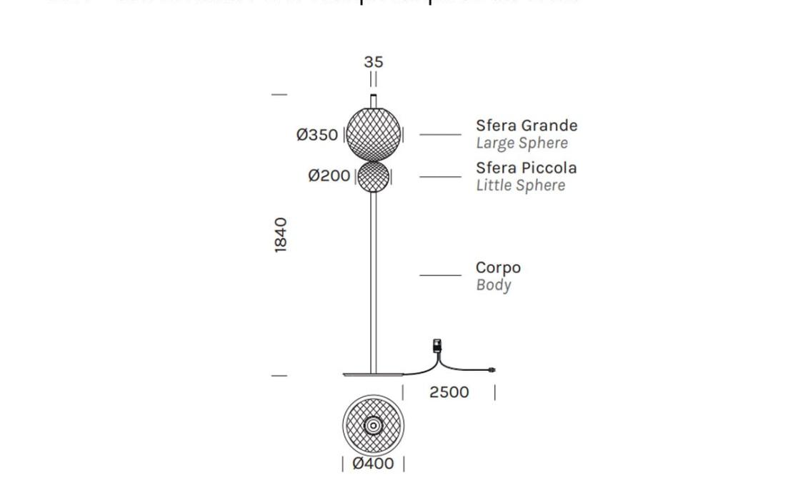 Торшер модель Terra&Luna Floor Lamp от фабрики Olev Lighting