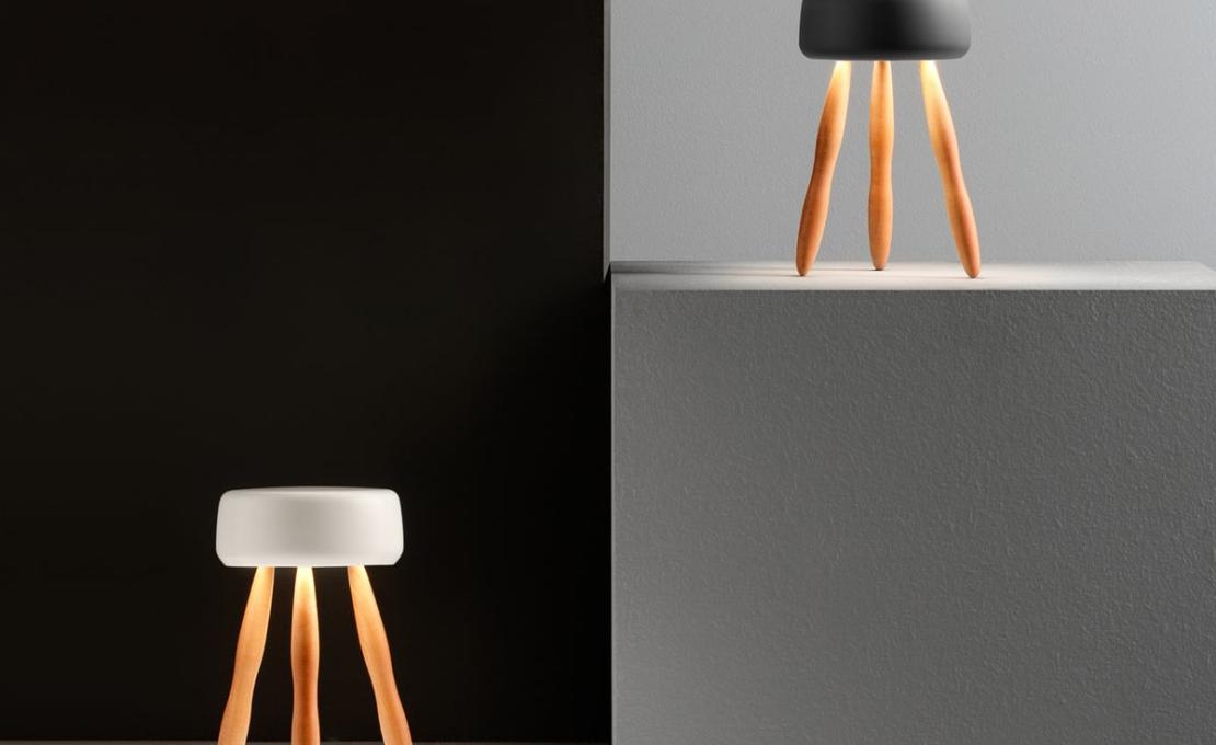 Настольная лампа модель Drum Portable Table Lamp от фабрики Olev Lighting
