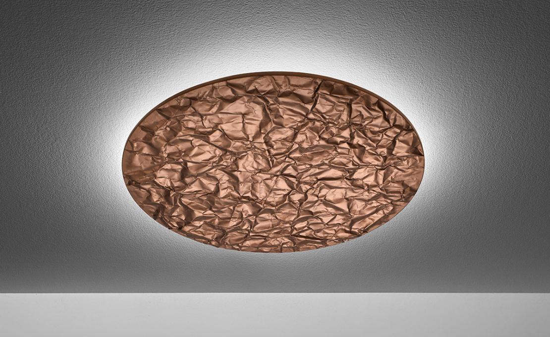 Потолочный светильник модель Luna di rame Wall/Ceiling Lamp от фабрики Firmamento Milano
