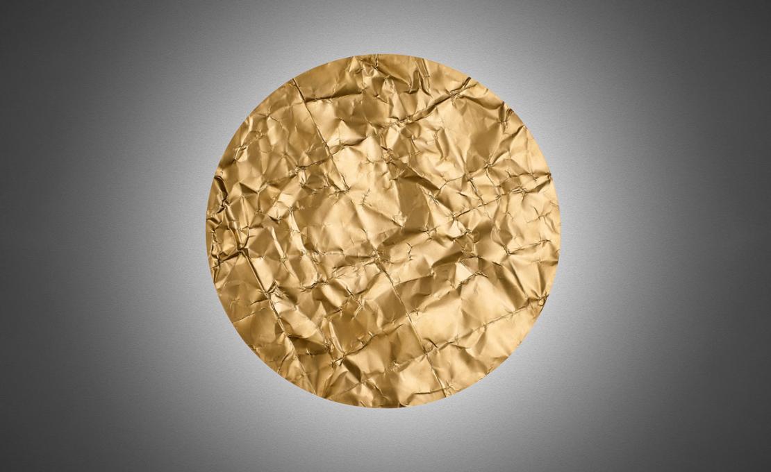 Потолочный светильник модель Luna d'oro Wall/Ceiling Lamp от фабрики Firmamento Milano