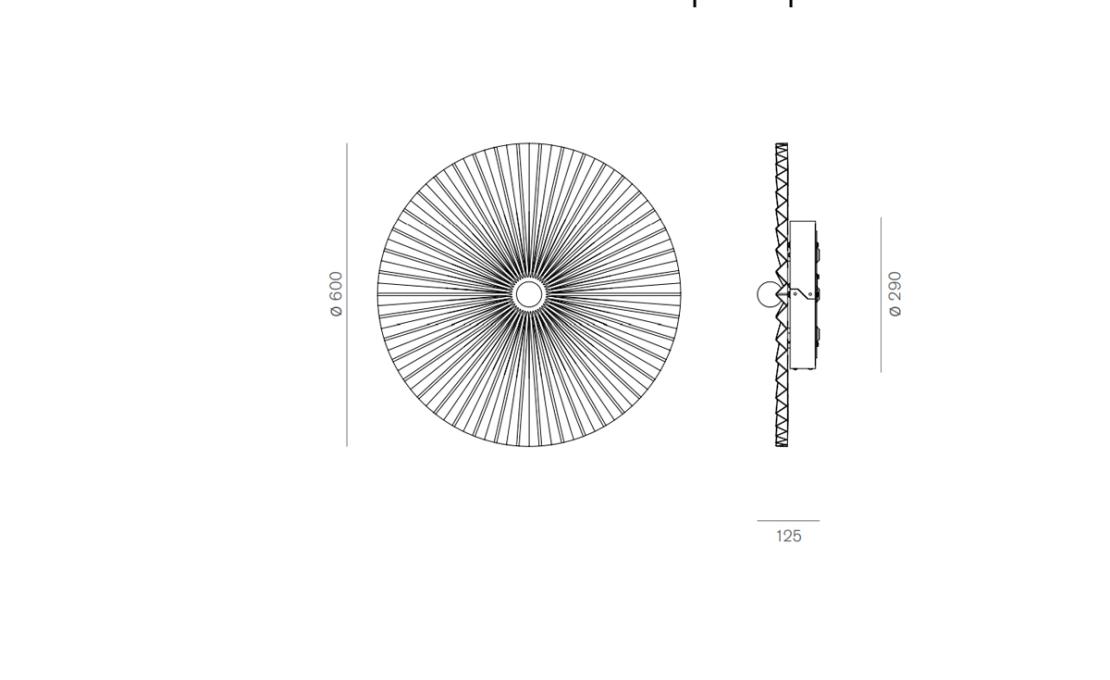 Бра модель Plissé Wall Lamp - 60 от фабрики Firmamento Milano