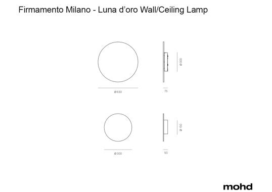 Потолочный светильник Luna d'oro Wall/Ceiling Lamp от Firmamento Milano image 5