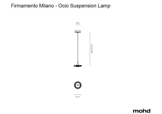Подвесной светильник Ocio Suspension Lamp от Firmamento Milano image 1