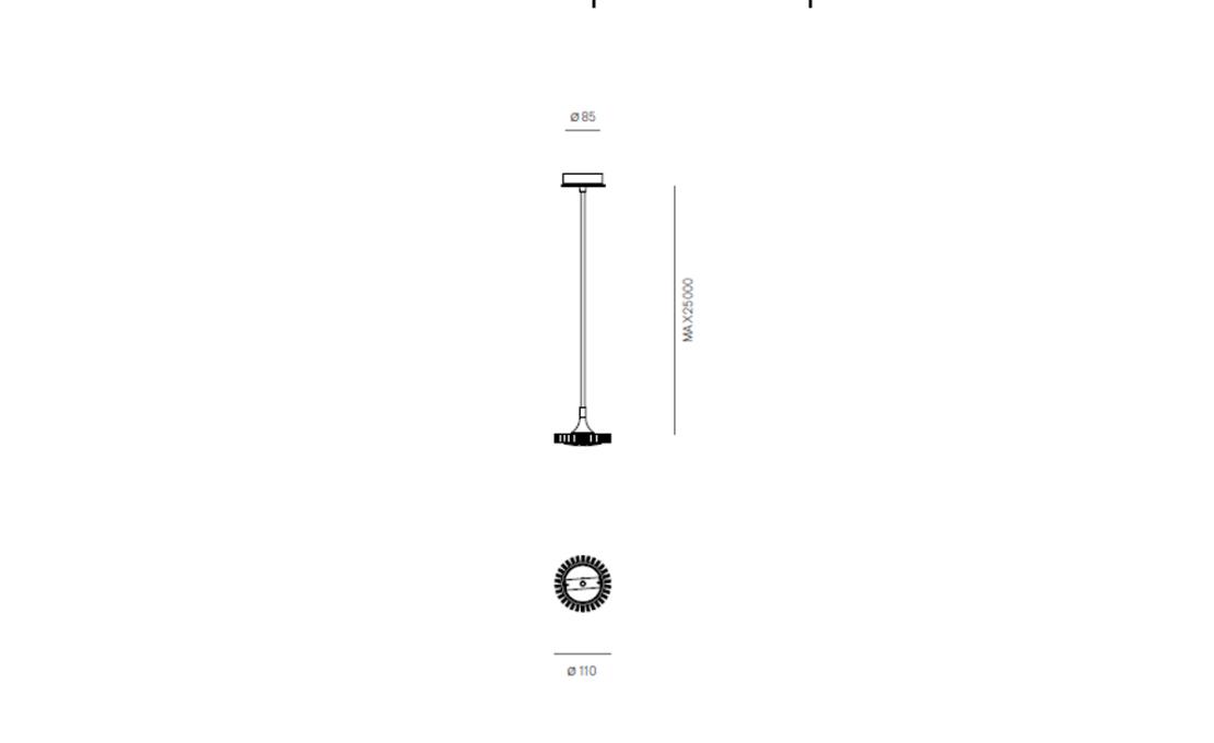 Подвесной светильник модель Ocio Suspension Lamp от фабрики Firmamento Milano