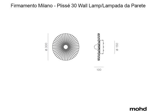 Бра модель Plissé Wall Lamp - 30 от фабрики Firmamento Milano