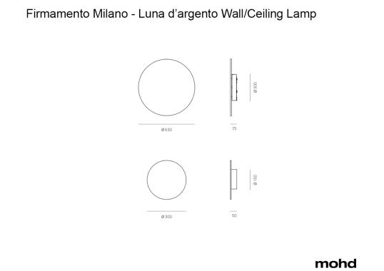 Потолочный светильник Luna d'argento Wall/Ceiling Lamp от Firmamento Milano image 5