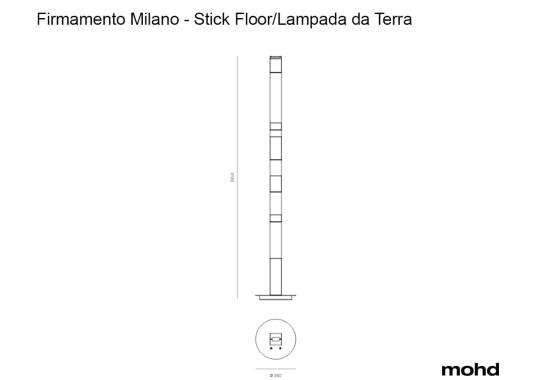 Торшер модель Stick Lampada Terra от фабрики Firmamento Milano