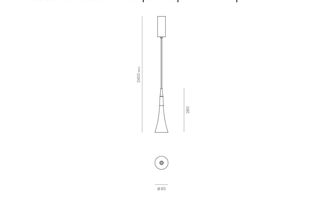 Подвесной светильник модель Trumpet Suspension Lamp от фабрики Firmamento Milano