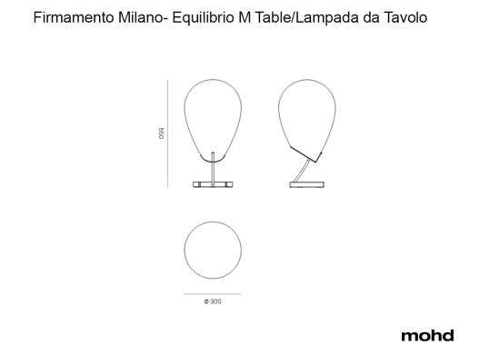 Настольная лампа модель Equilibrio Media Lampada da Tavolo от фабрики Firmamento Milano