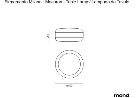 Настольная лампа модель Macaron Table Lamp от фабрики Firmamento Milano