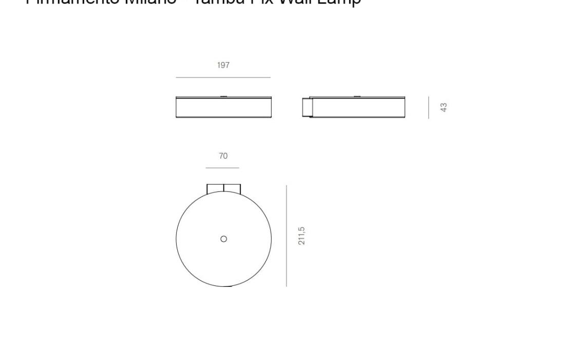 Бра модель Tambú Fix Wall Lamp от фабрики Firmamento Milano