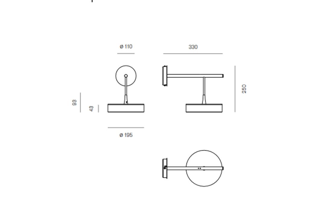 Бра модель Tambù Wall Lamp от фабрики Firmamento Milano