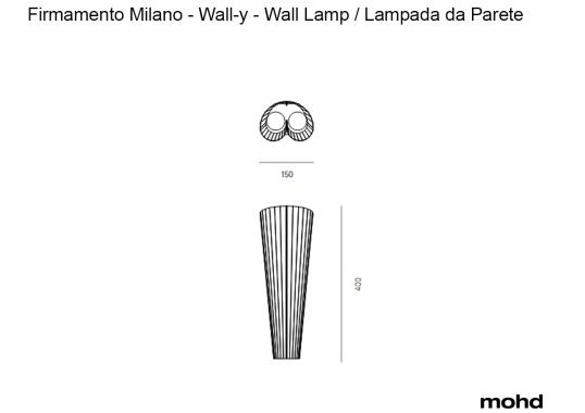 Бра модель Wall-y Applique от фабрики Firmamento Milano