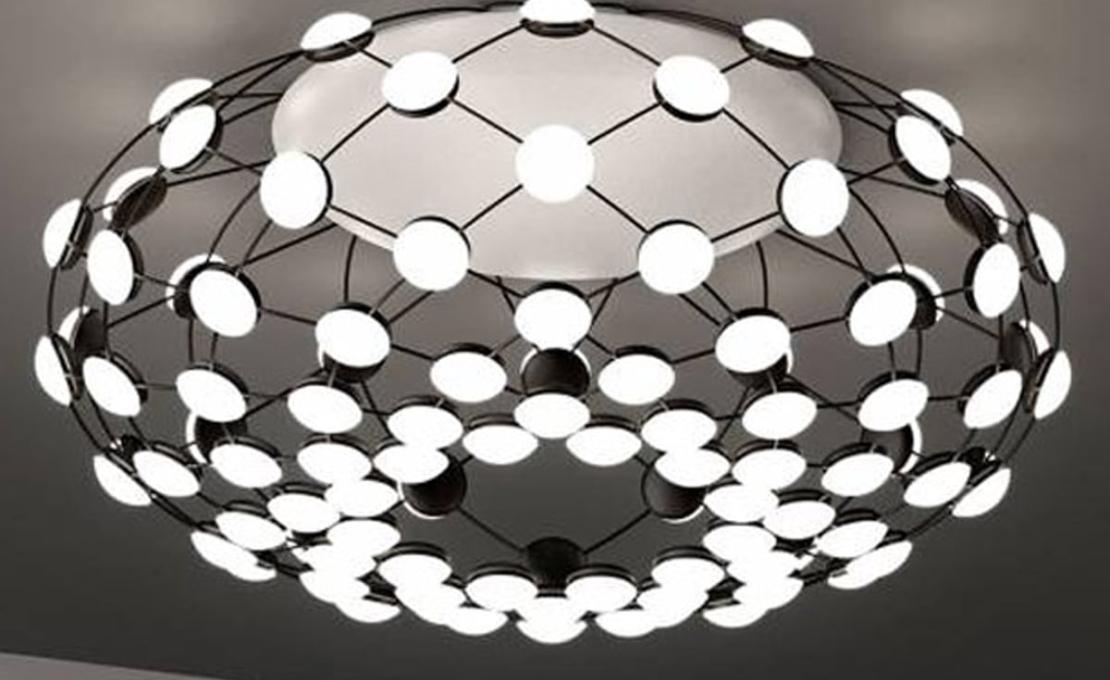 Потолочный светильник модель D86PLN Mesh Lampada da Soffitto от фабрики Luceplan