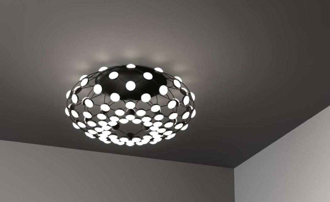 Потолочный светильник модель D86PLN Mesh Lampada da Soffitto от фабрики Luceplan