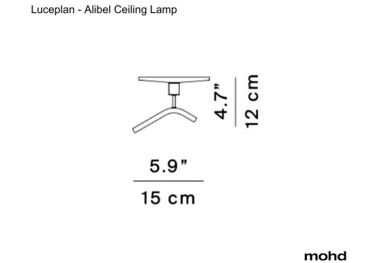 Потолочный светильник модель Alibel Ceiling Lamp от фабрики Luceplan
