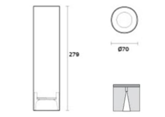 Подвесной светильник модель E04 Minimini Ø 7 cm Lampada da Soffitto от фабрики Luceplan