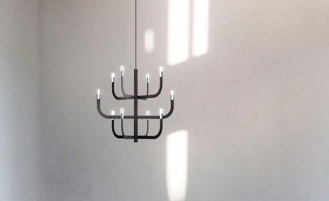 Подвесной светильник модель J-us Configuration E Suspension Lamp от фабрики Luceplan