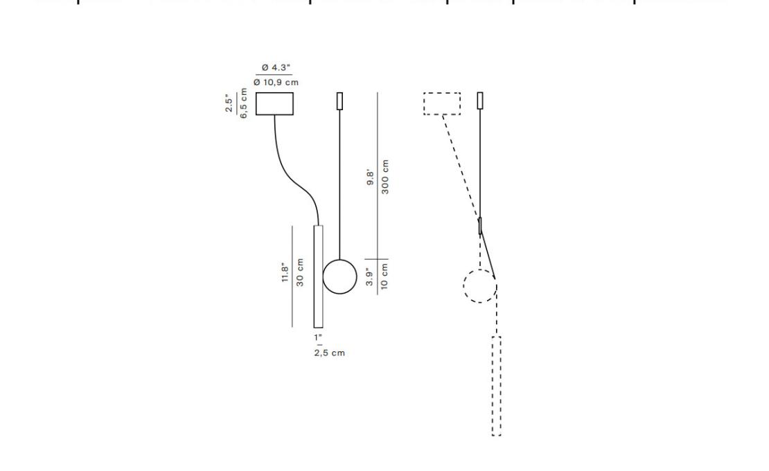 Подвесной светильник модель Doi A05S1 Suspension Lamp от фабрики Luceplan