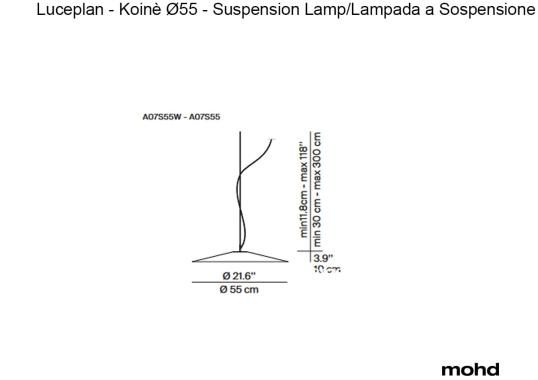 Подвесной светильник модель Koinè Ø 55 - Suspension Lamp от фабрики Luceplan
