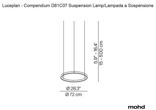 Подвесной светильник модель Compendium Circle D81C07 Suspension Lamp от фабрики Luceplan