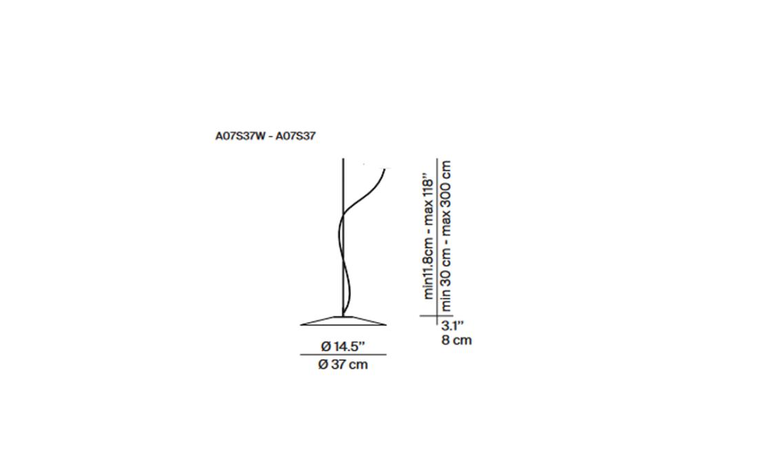 Подвесной светильник модель Koinè Ø 37 - Suspension Lamp от фабрики Luceplan
