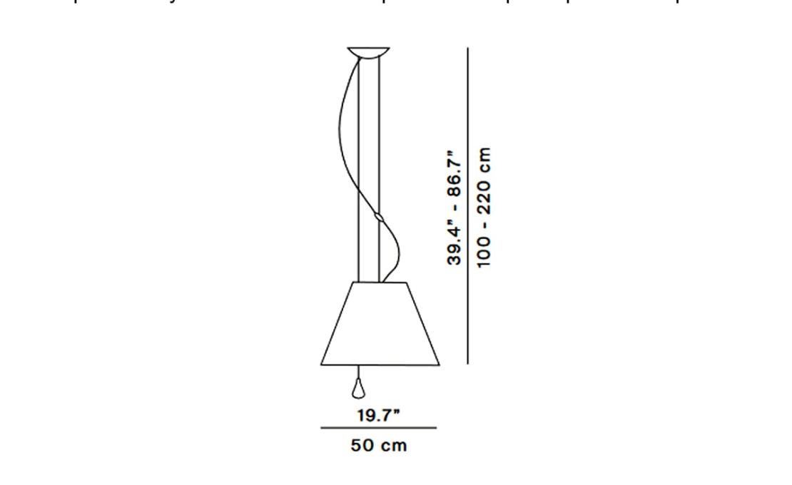 Подвесной светильник модель Lady Costanza D13E Suspension Lamp от фабрики Luceplan