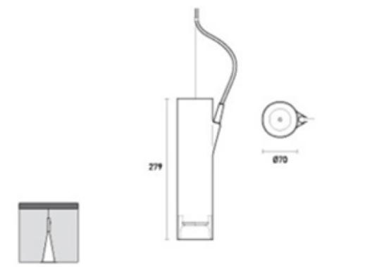 Подвесной светильник модель E04 Minimini Ø.7 cm Lampada a Sospensione от фабрики Luceplan