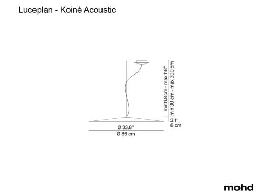 Подвесной светильник модель Koinè Acoustic Suspension Lamp - Ø86 cm от фабрики Luceplan