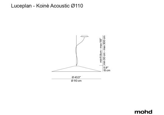 Подвесной светильник модель Koinè Acoustic Suspension Lamp - Ø110 cm от фабрики Luceplan
