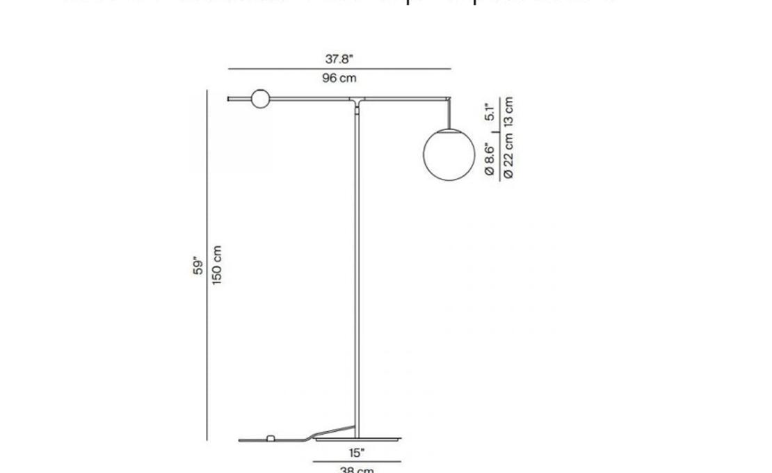 Торшер модель Malamata floor lamp от фабрики Luceplan