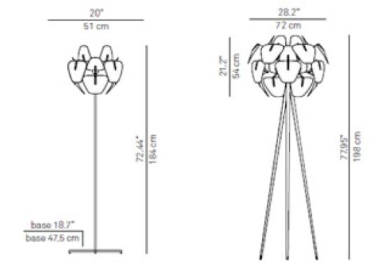 Торшер модель Hope D66 Floor Lamp от фабрики Luceplan