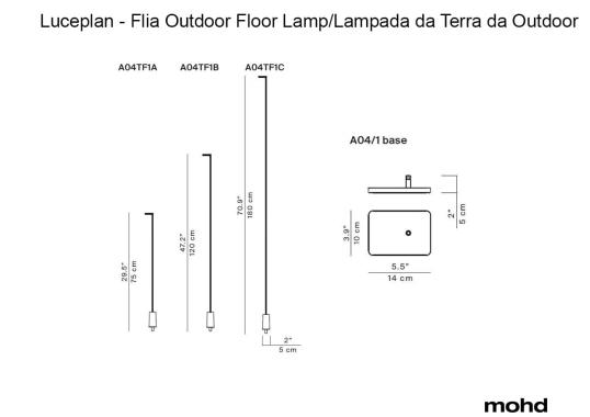 Торшер модель Flia Outdoor Floor Lamp от фабрики Luceplan