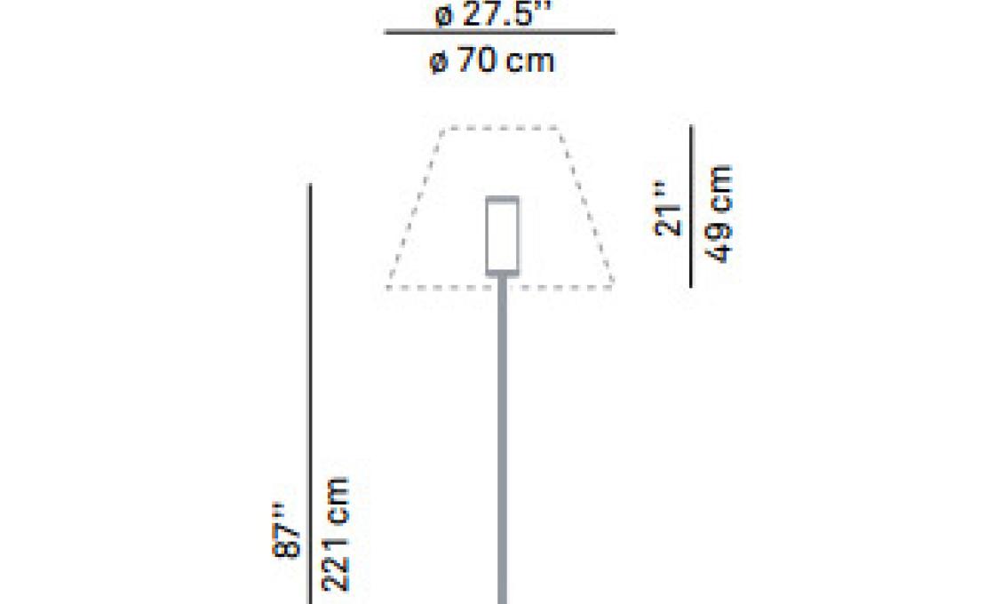 Уличный фонарь модель Grande Costanza Open Air Lampada Outdoor от фабрики Luceplan