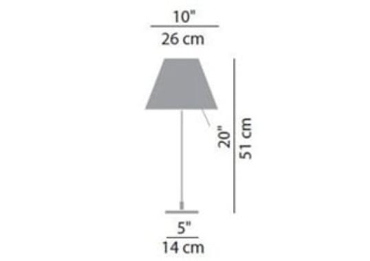Настольная лампа модель Costanzina D13 pi. Lampada da Tavolo от фабрики Luceplan