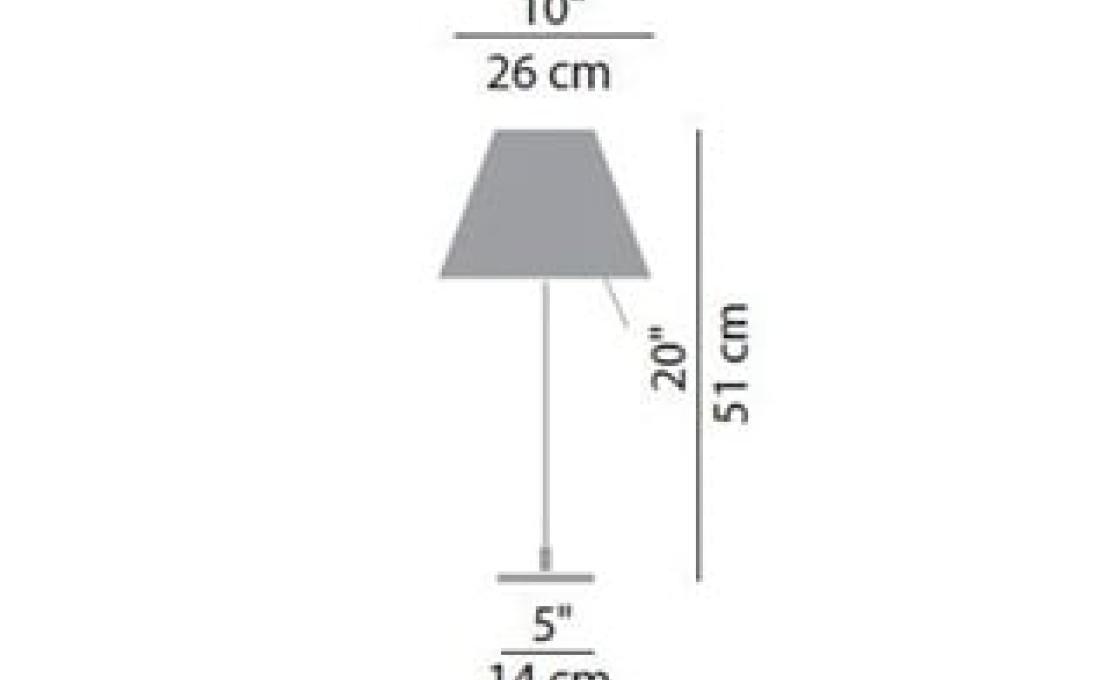 Настольная лампа модель Costanzina D13 pi. Lampada da Tavolo от фабрики Luceplan