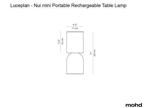 Настольная лампа модель Nui Mini Table Lamp Rechargeable Outdoor от фабрики Luceplan