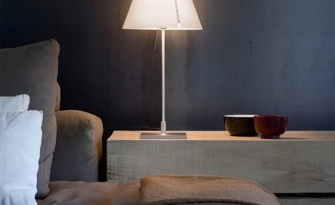 Настольная лампа модель Costanza D13 Table Lamp - Aluminium Base от фабрики Luceplan