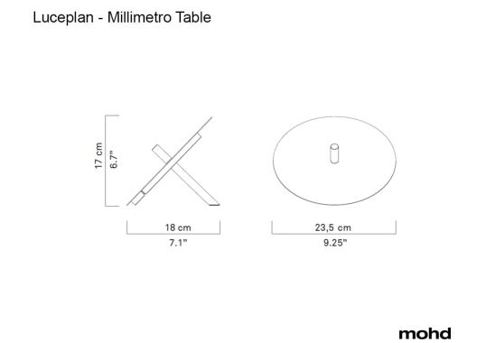 Настольная лампа модель Millimetro Table Lamp от фабрики Luceplan