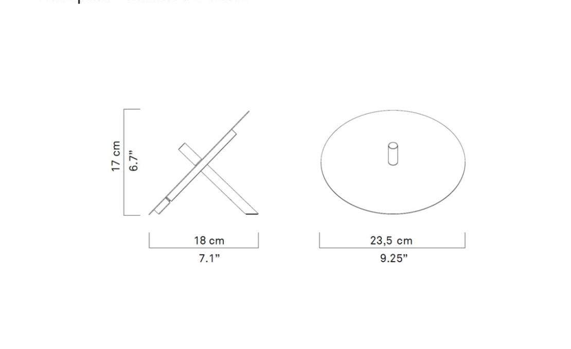 Настольная лампа модель Millimetro Table Lamp от фабрики Luceplan