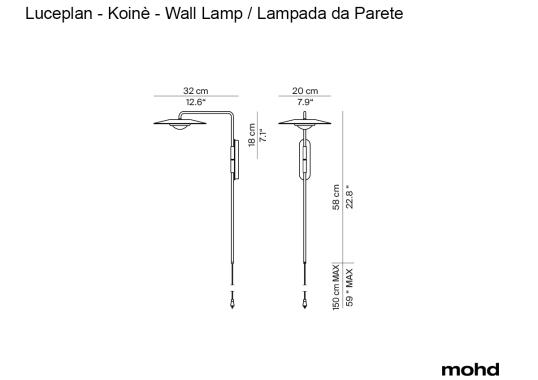 Бра модель Koinè Wall Lamp от фабрики Luceplan
