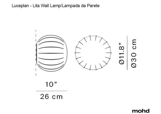 Бра модель Lita Lampada da Parete от фабрики Luceplan