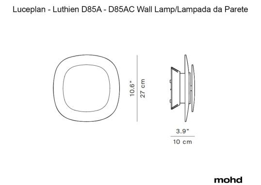 Бра модель Luthien D85A - D85AD Wall Lamp от фабрики Luceplan image 6