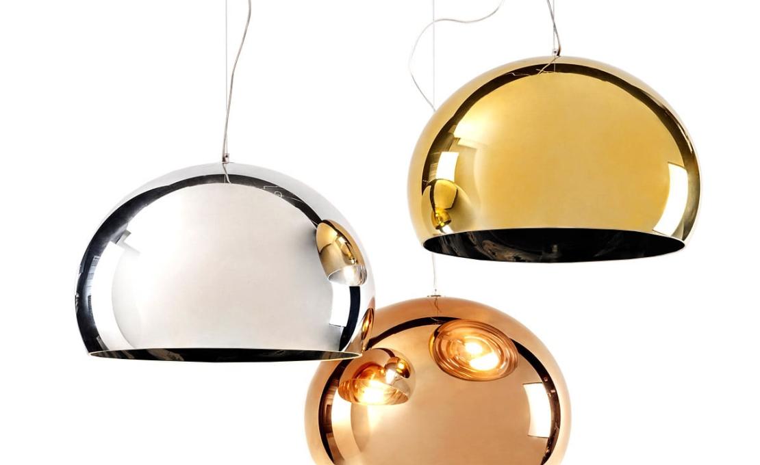 Подвесной светильник модель FL/Y Lampada Sospensione Metallic от фабрики Kartell